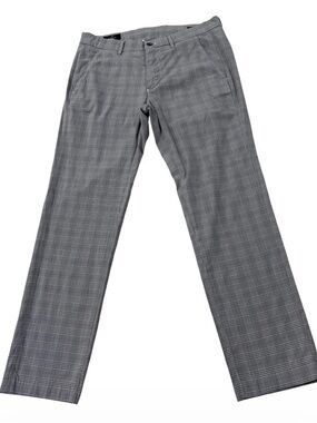 Mason's Italy Gray Plaid Torino Chino Pants Men's Size 48 EU / 32 US
